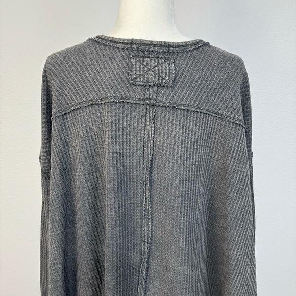 Free People We The Free Coraline Thermal Classic Waffle Knit Relaxed Fit Size XS - Picture 7 of 13
